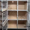 Gaiola para Gatos Gaiola de Criação Três Andares Pet Shop Gaiola para Gatos de Madeira Maciça Espaço Livre Casa Interior Armário para Gatos de Dois Andares Gatil