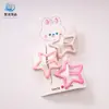 Pinza para el flequillo en la frente con forma de pico de pato sin costuras de color marrón leche, pinza para el pelo rota lateral sencilla, horquilla para la espalda, tocado