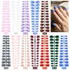 Caja de Set de Puntas para Uñas Manicura Sólida Color Mate con Brillo Estilo Francés de 288 Piezas, el Más Vendido de Amazon