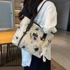Bolsa de Lona para Mujer, Gran Capacidad, Nuevo Modelo 2026, Bolso de Hombro Versátil de Verano, Bolsa de Tela con Textura, Adecuada para la Escuela y el Viaje Diario, Bolsa Tote