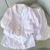 Estilo ins algodón nube estampado fresco de verano cárdigan pijama mujer manga corta pantalón corto conjunto para dormitorio estudiantil ropa de casa