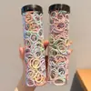 Gomas para el pelo del tamaño de un pulgar para niños, Gomas elásticas pequeñas de colores para niñas que no dañan el pelo, Gomas para el pelo de bebé para coletas pequeñas, Accesorios para el pelo