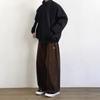 Abrigo de pana de invierno 2024 con cuello alto y acolchado de algodón para hombre, color sólido, combinable con todo, casual, de moda, de marca, retro japonés, grueso, acolchado de algodón