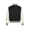 Yidao Vintage 2025 Invierno Nuevo Retro Americano Bloque de Color Diseño de Letras Unisex Cálida Chaqueta de Béisbol de Algodón