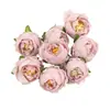 Flor Artificial de Tecido Pontilhada, Botão de Flor de Chá, Material para Acessórios de Joias DIY, Acessórios para Paisagismo de Buquês
