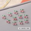 Arte de Uñas Cereza Nuevo Transfronterizo Metal Goteo de Aceite Accesorios para Arte de Uñas con Pedrería DIY Venta al por Mayor Uso de Uñas Accesorios de Pedrería