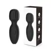 Mini vibrador totalmente em silicone líquido, forte, macio, amigo da pele, silencioso, bowling, pequeno vibrador AV
