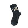 Calcetines de Lana de Cachorro Suave y Lindo Otoño e Invierno Calcetines de Media Caña Estilo Japonés Cálidos de Invierno Dibujos Animados Calcetines Holgados de Hilo Gris
