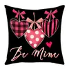 Nuevo Cojín de Sofá de Lino Estampado para el Día de San Valentín de Amazon Transfronterizo Temu Funda de Almohada para el Hogar