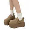 Zapatos Birkenstock retro de nicho para mujer, nuevo estilo otoño 2026, suela gruesa, zapatos casuales, mocasines versátiles para aumentar la altura, zapatos de vestir