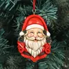 Decorações de Natal Transfronteiriças, Pingentes de Árvore de Natal de Resina Ecológica, Artesanato, Decorações de Papai Noel, Materiais Ecológicos