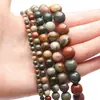 Pulseira de Contas de Pedra Natural do Oceano 4-12mm Contas Feitas à Mão DIY Fazendo Pulseira Colar Acessórios de Joia Pacote de Material