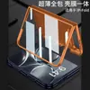 Adecuado para Funda de Teléfono Móvil iPhone Duo, Soporte Magnético Giratorio para Pantalla Plegable de Apple, Cubierta Protectora Transparente Integrada con Carcasa y Película