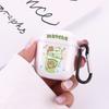Funda protectora para Airpods 1/2 generación de oso para auriculares Apple Pro3 generación, carcasa transparente flexible con pegamento, linda carcasa de TPU.
