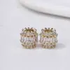 Cuentas de Barril de Circonita Chapadas en Oro de 18 Quilates Pulsera DIY Hecha a Mano Pulsera Accesorios de Joyería DIY Material Cuentas Espaciadoras Accesorios para Abalorios
