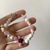 Pulseira Estrela-do-Mar Cerâmica Fofa de Nicho, Pulseira Cor Doce Rejuvenescedora para Melhor Amiga, Joia Infantil Menina Estilo Criança