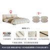 Oso de Invierno Estilo Crema Francesa Lujo Ligero Cama Doble Habitación Principal Cama Atmosférica de Gama Alta 2024 Nuevo Cuero Genuino Bolsa Suave Cama de Navegación