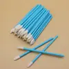 Pincel para Lábios Haste Oca Pincel de Maquiagem para Batom e Gloss Labial 50 Peças/Pacote Cotonetes de Limpeza Ferramentas de Beleza Portáteis Atacado Transfronteiriço