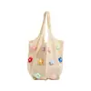 Nuevo bolso de compras de punto hueco simple de gran capacidad de moda cruzado de un solo hombro casual vintage bolso tote tejido