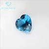 Lote 5A de espinela azul marino poco profunda en forma de corazón, n.° 108, cristal desnudo, piedra sintética con fondo puntiagudo, espinela azul marino poco profunda en forma de corazón, n.° 108