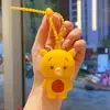 Lindo llavero Sanrio que escupe burbujas, caricatura Kuromi, Gato Kt, muñeco, llavero, colgante para bolsa, pequeño regalo