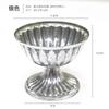 Plata Jarrón de Flores Clásico Maceta Retro Nostálgico Hierro Estilo Europeo Mesa de Boda Flor Adornos de Flores