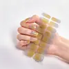 Pegatinas para Uñas con Purpurina de Color Sólido Sin Hornear Removibles Pegatinas para Uñas con Pegamento de Gelatina Suministro Directo de Fábrica Origen Seguras para Mujeres Embarazadas