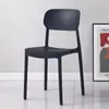 Silla de Plástico Engrosada, Cómoda Silla para Conferencias, Hogar, Restaurante, Silla para Libros, Silla con Respaldo, Silla de Plástico Engrosada Extra Gruesa con Respaldo