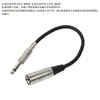 Cable de Micrófono Estéreo de Tres Conductores Grandes de 30 cm 6.35 a Xlr Cable de Audio Balanceado Xlr Micrófono de 6.5