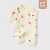 Macacão de Bebê para Primavera e Outono, Macacão de Algodão Puro com Manga Longa e Borboleta, Protetor de Barriga para Bebê, Roupa para Recém-nascido de Quatro Estações, Roupa estilo Monge