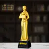 Trofeo de Fútbol Competencia Escolar Premio Bota de Oro Delantero MVP Premio Balón de Oro Resina Creativo Conmemorativo Cristal de Agua Directo