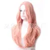 Comercio exterior Peluca de estrella femenina europea y americana Cobertura de cabeza completa Cobertura de cabeza completa Cabello largo rizado ondulado de mujer Peluca de fibra química de seda de alta temperatura Fábrica