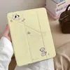 Funda protectora con diseño de perro moteado para tableta Apple iPad, adecuada para Air 8, anti-flexión, Pro Y-fold, mini con ranura para lápiz, 11ª generación