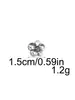 Botones metálicos de flor de cinco pétalos para suéteres y abrigos, botones decorativos cosidos a mano, accesorios para manualidades, botones de flor de cinco pétalos estilo chino