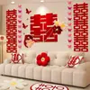 Set de Decoración para Sala de Bodas, Set de Guirnaldas para Pared de Fondo de Sofá de Habitación de Bodas, Decoraciones Laterales para Lado Masculino y Femenino, Suministros Completos para Bodas