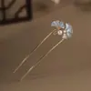 Nuevo Estilo Horquilla Bin Orquídea Borlas Bolas Placa para la Cabeza Horquilla Estilo Antiguo Linterna Luminosa Horquilla Accesorios para el Cabello Horquilla para la Parte Posterior de la Cabeza