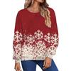 Transfronteiriço Amazon ebay estação independente europeu e americano outono e inverno novas roupas femininas comércio exterior casual impresso manga comprida em torno do pescoço suéter