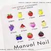 Nuevos Mini Accesorios de Arte para Uñas de Dibujos Animados de Fresa Frutal Mini Cereza Manzana Sandía Accesorios de Uñas de Resina Tridimensionales