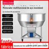 Misturador de partículas plásticas em pó de aço inoxidável engrossado para reprodução de máquina de mistura vertical úmida e seca