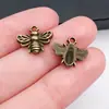 Acessórios para Joias DIY Borboleta Abelha Libélula Inseto Chaveiro Pulseira Colar Pingente Liga de Latão Verde Antigo Pequeno Pingente
