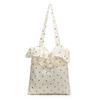 Bolsa de Ombro de Chiffon Fresca e Doce de Fada da Primavera Bolsa Feminina Fofa com Babados Bolsa Fashionável de Grande Capacidade Bolsa de Classe para Deslocamento