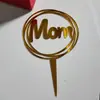 Fornecimento Direto da Fábrica Decoração de Bolo em Acrílico Dia das Mães Dia da Deusa Inserto para Bolo Feliz Aniversário Inserto para Bolo