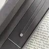 Collar de Plata de Ley 925 Chapado en Oro de 18 Quilates Estilo Japonés y Coreano Lujo Ligero Gama Alta Versátil Exquisito Diamante Redondo Pequeño Marca Cadena para Clavícula para Mujeres