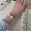 Reloj Estudiantes Femeninas Estilo Hyun Ya Chica Linda Flor de Cerezo Estudiantes de Secundaria Cielo Estrellado Luminoso Fluorescente Resplandor