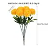Flores para Decoración del Hogar, Flores Artificiales para Bodas, Dientes de León, Jacinto, Flores de Plástico, Flores Falsas para Arreglos, Hortensias, Crisantemos Ping Pong