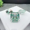 Moissanita Azul-Verde Original Corte Ascher Piedra Suelta con Certificación Gra, Venta al por Mayor de Fábrica