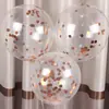 Globos de Lentejuelas al por Mayor Transparente de Látex con Lentejuelas Decoración de Boda Cumpleaños Globos de Látex Transparentes de 12 Pulgadas