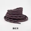 Cordones redondos texturizados de 5 mm con diseño de cruz al por mayor, cordones redondos de poliéster adecuados para botas de senderismo, botas de trabajo y zapatos de papá