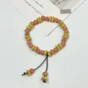 Pulsera de Cerámica Jingdezhen Nueva Pulsera de Cerámica China Joyería Estudiante Estilo Tíbet Cuerda Trenzada a Mano Puesto Regalo para Estudiante