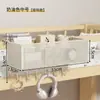 Estante de almacenamiento para mesita de noche, esencial para dormitorio, cesta colgante para mesita de noche, almacenamiento en la cama, esenciales para litera superior, cesta de almacenamiento con gancho, pared de dormitorio